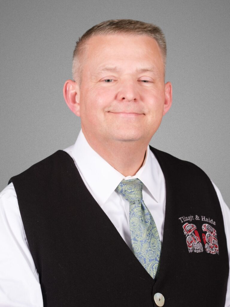 Portrait of Roald Helgesen, Tlingit & Haida Executive Council member.